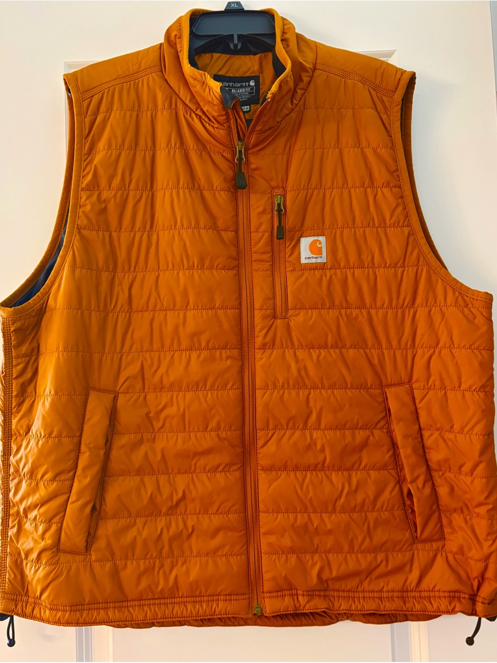 Carhartt Men's Orange Quilted Insulated Vest